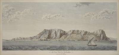 Image of An East View of Gibraltar [facsimile engraving]