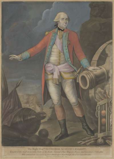 Image of George Augustus Eliott, 1st Baron Heathfield of Gibraltar (1717-90) General; Defender of Gibraltar, Governor of Gibraltar 1777-90