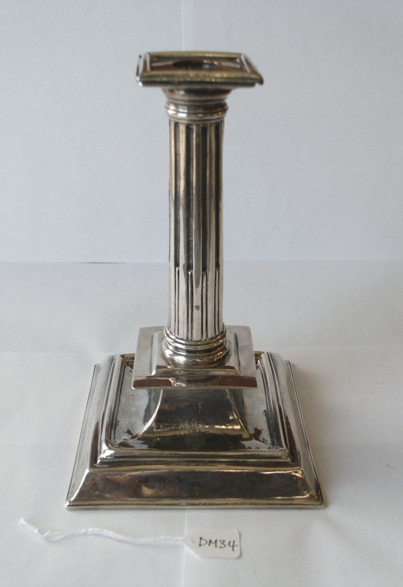 Image of Silver Queen Anne Candlestick