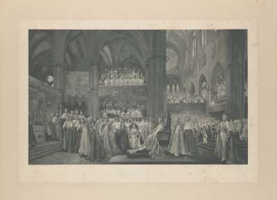 Image of The Coronation Ceremony of His Most Gracious Majesty King George V in Westminster Abbey, 22 June 1911