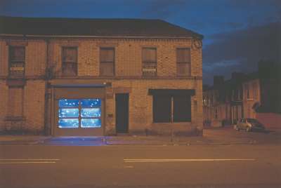 Image of Tank outside at night (The Physical Possibility of Inspiring Imagination in the Mind of Somebody Living)