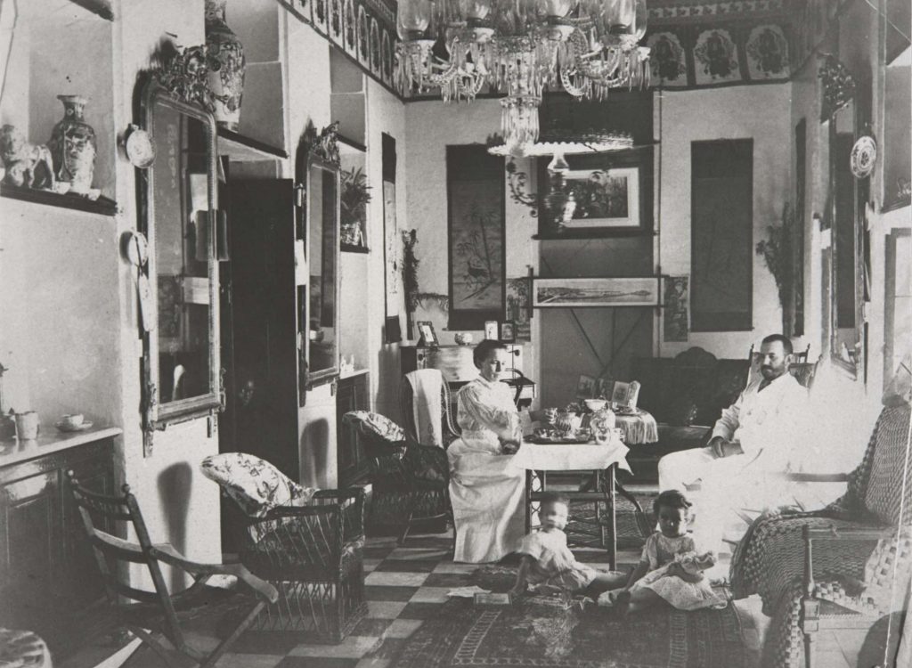 interior room showing a family dining