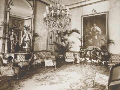 interior of an grand room in an embassy