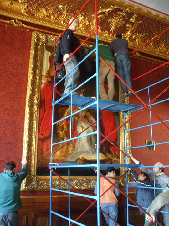 Installation view George Hayter portrait of Victoria dining room HMA residence Moscow 2010