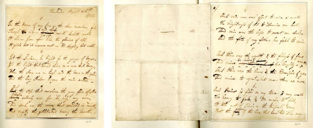 Manuscripts by Lord Byron